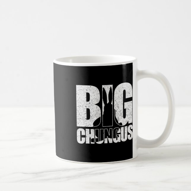 Mug Mème Chungus Rétro Vintage en détresse Conception  (Droite)