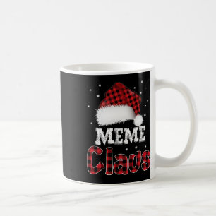 Mug Mème Claus Noël Red Plaid Pajama Family Match