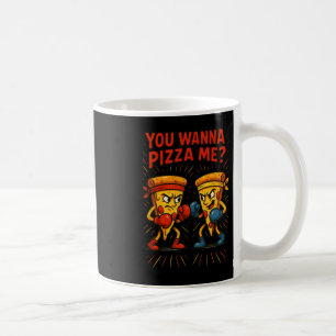 Mug Mème de boxe de pizza amusante - Vous voulez me pi