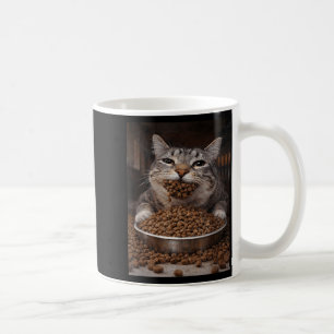 Mug Mème de chat affamé drôle avant le chaos de la lit