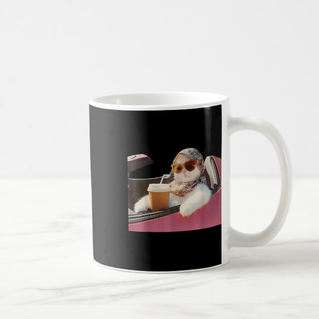 Mug Mème de chat au volant Rage me consume Humour idio (Droite)