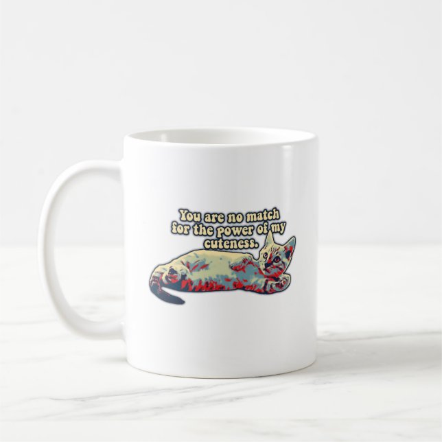 Mug Mème de chat fâché drôle pour les propriétaires de (Gauche)