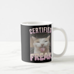 Mug Mème de chat Freak Funny Certifié