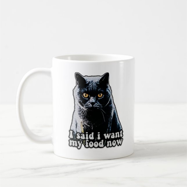 Mug Mème de chat grincheux amusant pour les propriétai (Gauche)