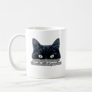 Mug Mème de chat grincheux amusant pour les propriétai