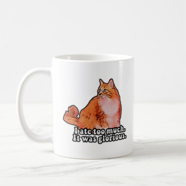 Mug Mème de chat grincheux pour les amateurs de chat e (Gauche)
