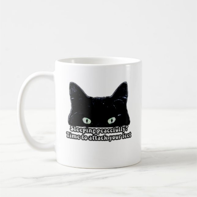 Mug Mème de chat grincheux pour les amoureux de les ch (Gauche)