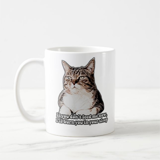 Mug Mème de chat grincheux pour les personnes de chat  (Gauche)