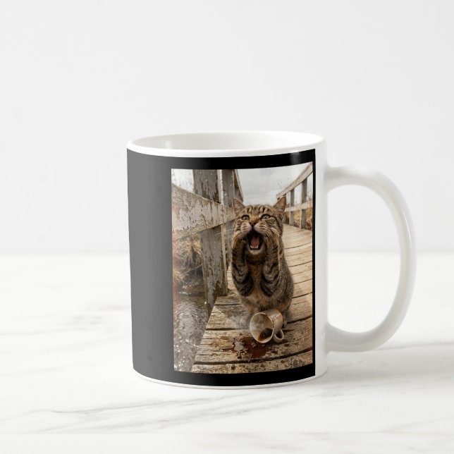 Mug Mème de chat Mème drôle d'amateur de chat Humour A (Droite)