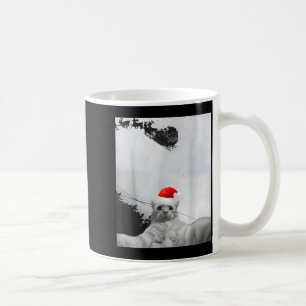 Mug Mème de chats Chat drôle selfie avec chapeau de Pè
