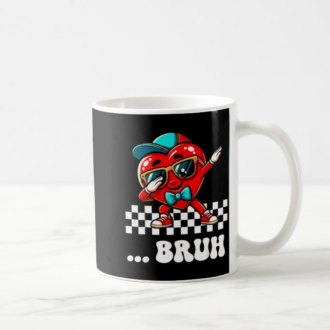 Mug Mème de cœur de dabbing de frère, drôle de dicton, (Droite)