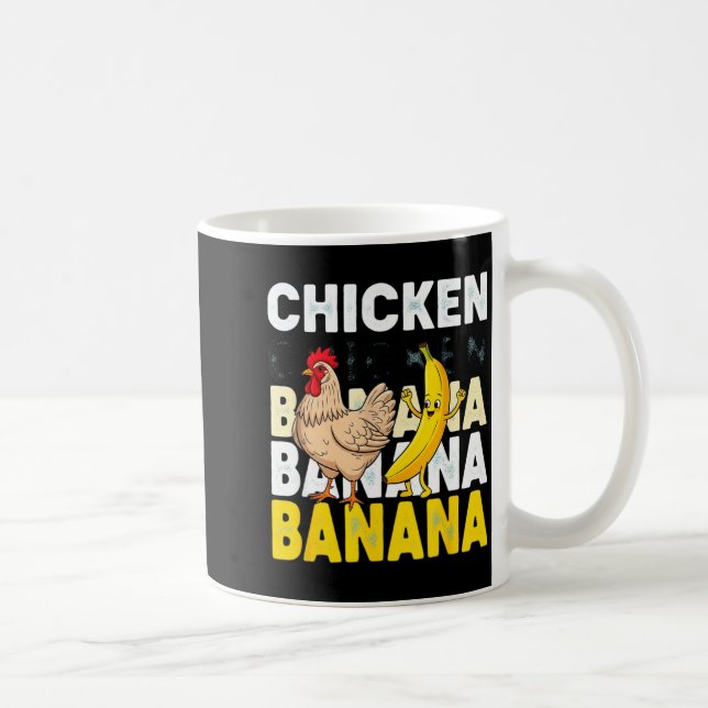 Mug Mème de danse de banane de poulet drôle pour les e (Droite)