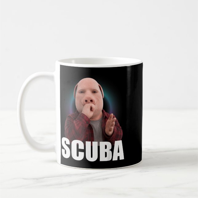 Mug Mème de danse de plongée drôle Mème de l'homme coc (Gauche)