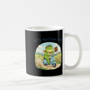 Mug Meme de grenouille drôle parti lire des livres ama