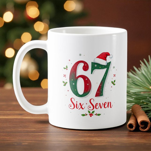 Mug Mème de Noël mignon six sept 67 6 7 Vacances (Créateur téléchargé)
