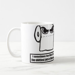 Mug Mème De Papier Toilette Drôle - Le Pire Travail Au