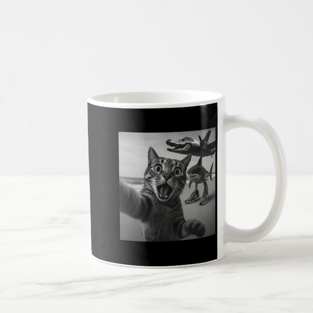 Mug Mème de Reptation Italienne de Requin de Selfie de (Droite)