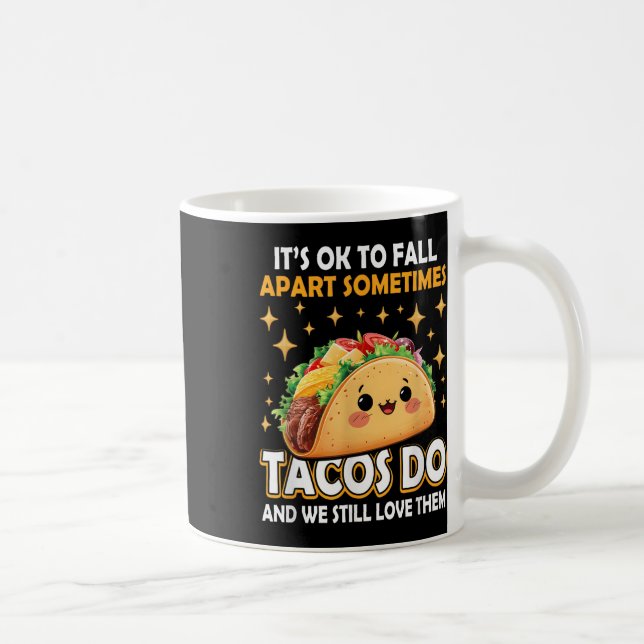 Mug Mème de sensibilisation aux tacos sur la santé men (Droite)