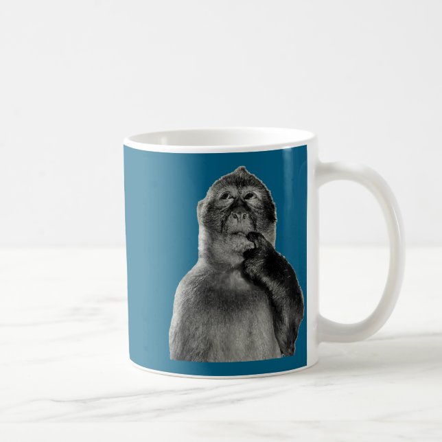Mug Mème de singe drôle avec style d'art humoristique  (Droite)