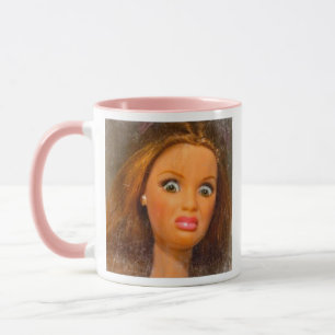 Mug Mème de visage de poupée dégoûtant drôle