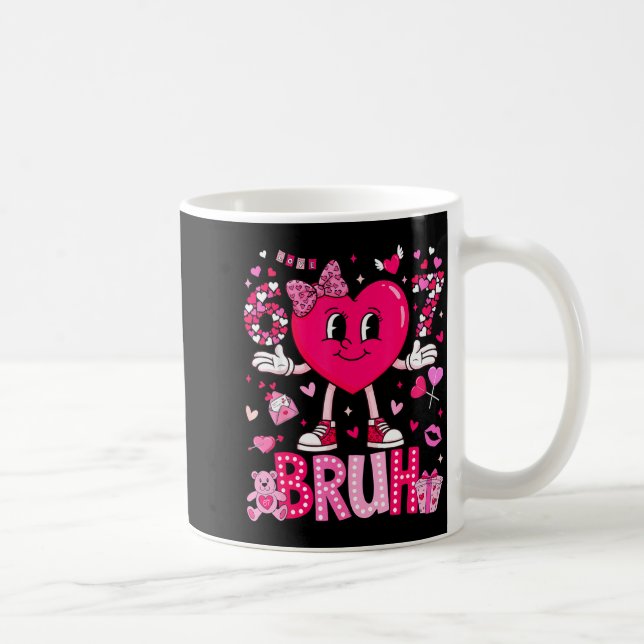 Mug Mème drôle 67 Six Sept Bruh Saint-Valentin Cœur Fe (Droite)