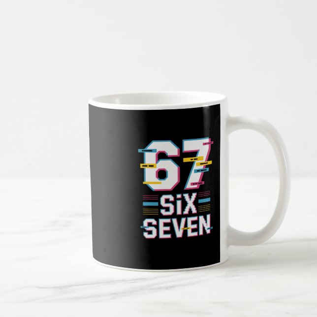 Mug Mème drôle 6 7 Six Sept  (Droite)