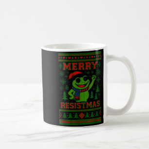 Mug Mème drôle de grenouille de Noël Resistmas Humour
