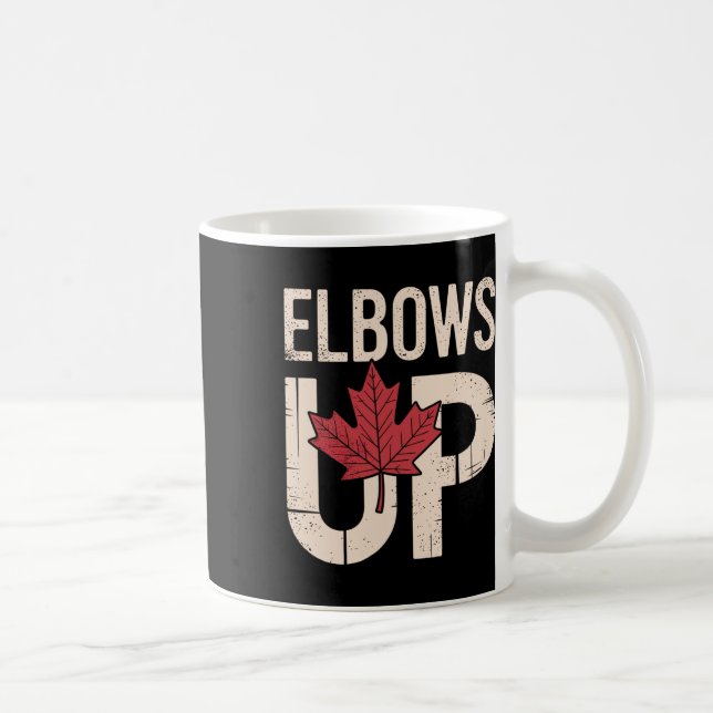 Mug Mème drôle du Canada les coudes levés (1)  (Droite)