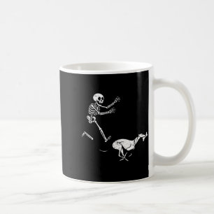 Mug Mème drôle Greyhound squelette courant Halloween 