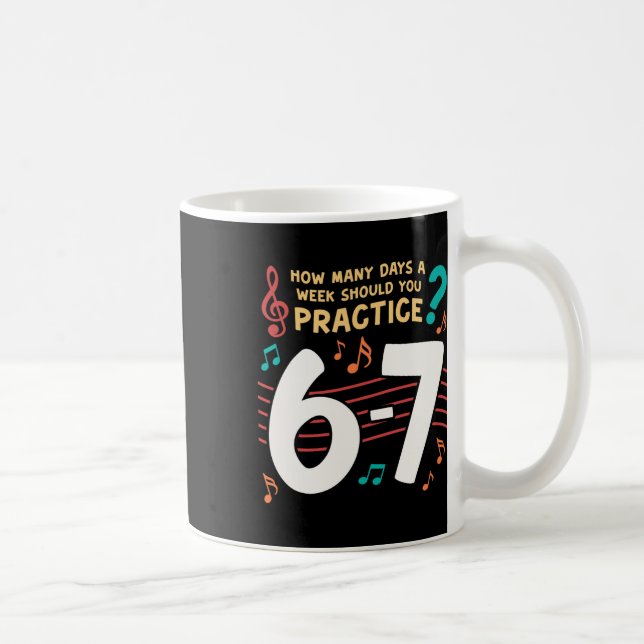 Mug Mème drôle Six Seven 6 7 pour professeur de musiqu (Droite)