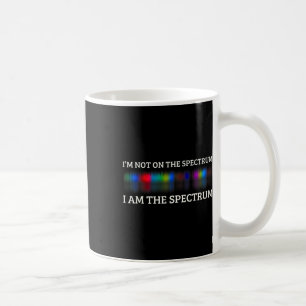 Mug Mème drôle sur l'autisme Je ne suis pas sur le spe