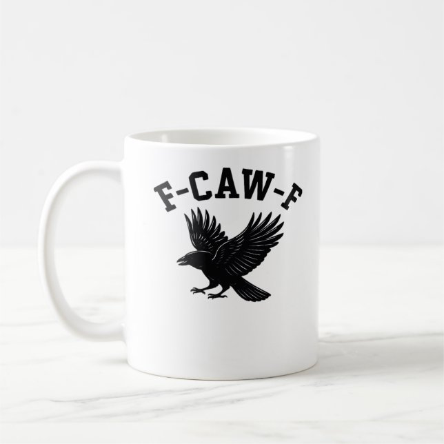 Mug Mème drôle tendance F-Caw-F (Gauche)