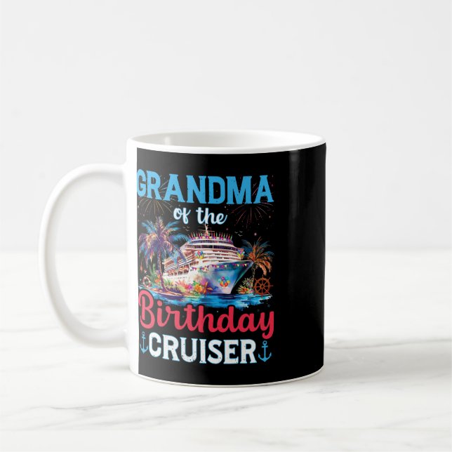 Mug Mémé du croiseur d'anniversaire Funny Cruise Birth (Gauche)