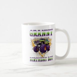 Mug Mémé du garçon d'anniversaire Monster Truck Annive