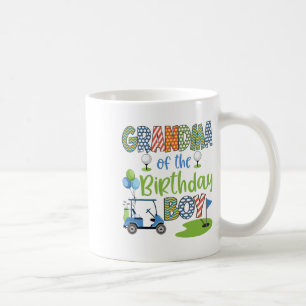 Mug Mémé du garçon qui fête son anniversaire Golfeur f