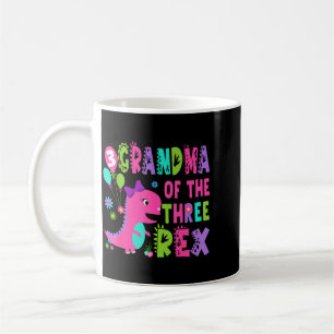 Mug Mémé du T-Rex dinosaure T-Rex d'anniversaire 3 ans