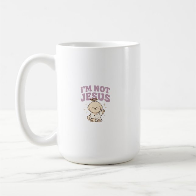 Mug mème esthétique de chien drôle en jésus (Gauche)