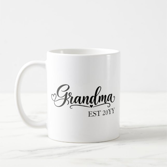 Mug Mémé établie avec année (Gauche)