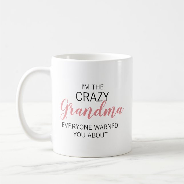 Mug Mémé Folle Nom Personnalisé (Gauche)