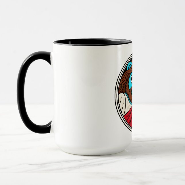 Mug mème Golang Gopher Jésus (Gauche)