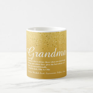 Mug Mémé Grand-mère Amusant Cool Or Paillettes Glam