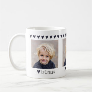 Mug Mémé je t'aime Élégant Simple