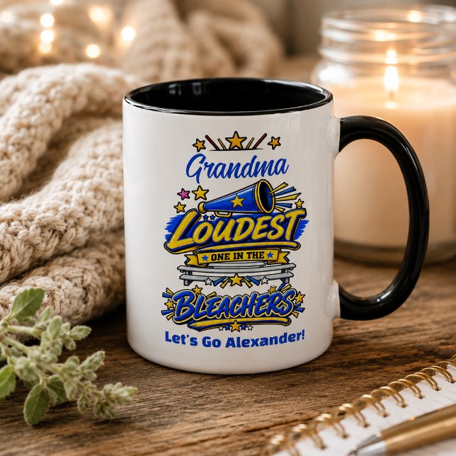 Mug Mémé la plus bruyante dans les gradins  (Créateur téléchargé)
