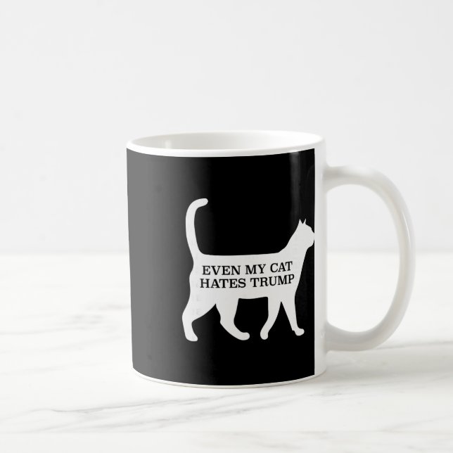 Mug Même mon chat déteste Trump (Droite)