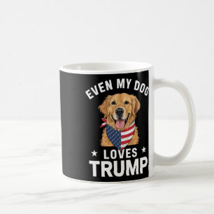 Mug Même Mon Chien Aime Trump Drapeau Usa Bandana