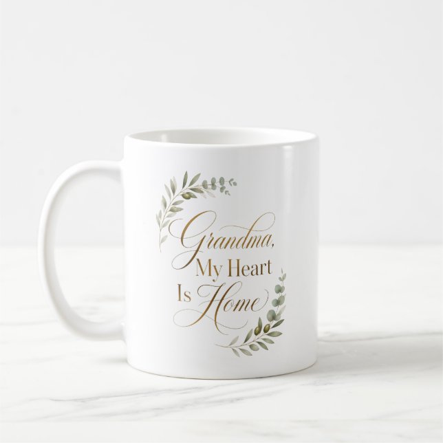 Mug Mémé, mon cœur est chez toi (Gauche)