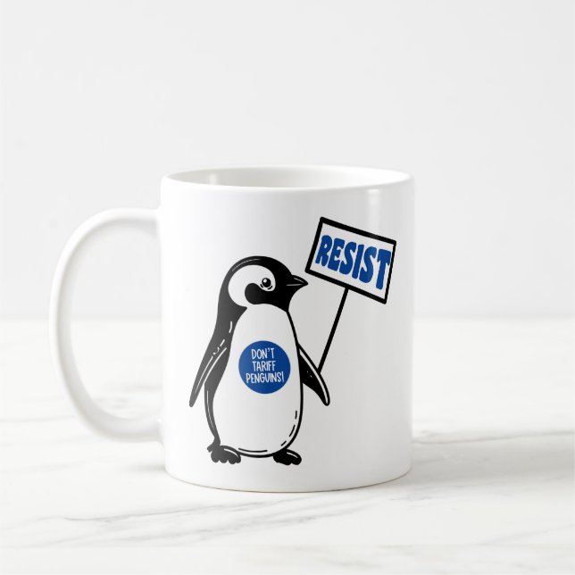 Mug Mème politique amusant tarif Penguin (Gauche)