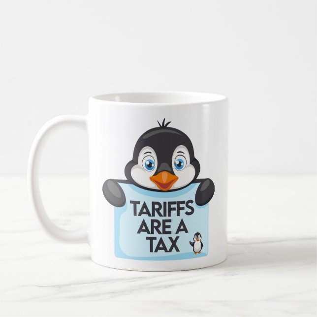 Mug Mème politique amusant tarif Penguin (Gauche)