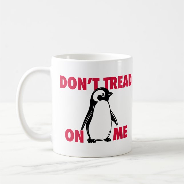 Mug Mème politique drôle de pingouin tarifaire (Gauche)
