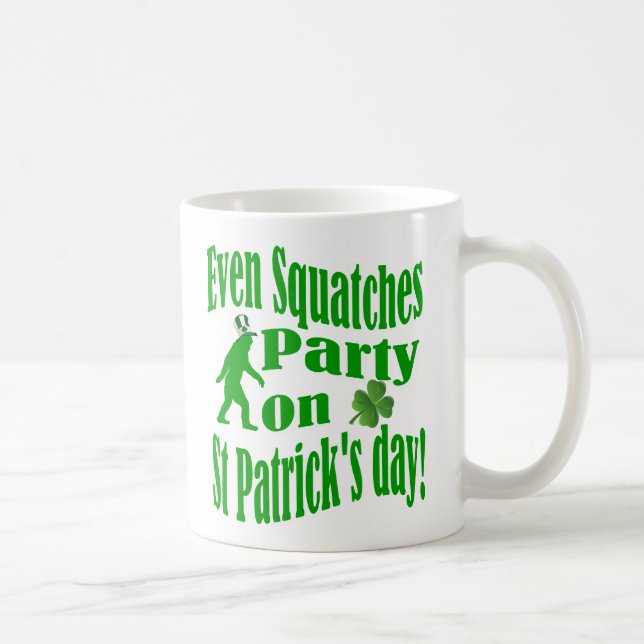 Mug Même Squatches fête le jour de la Saint Patrick (Droite)